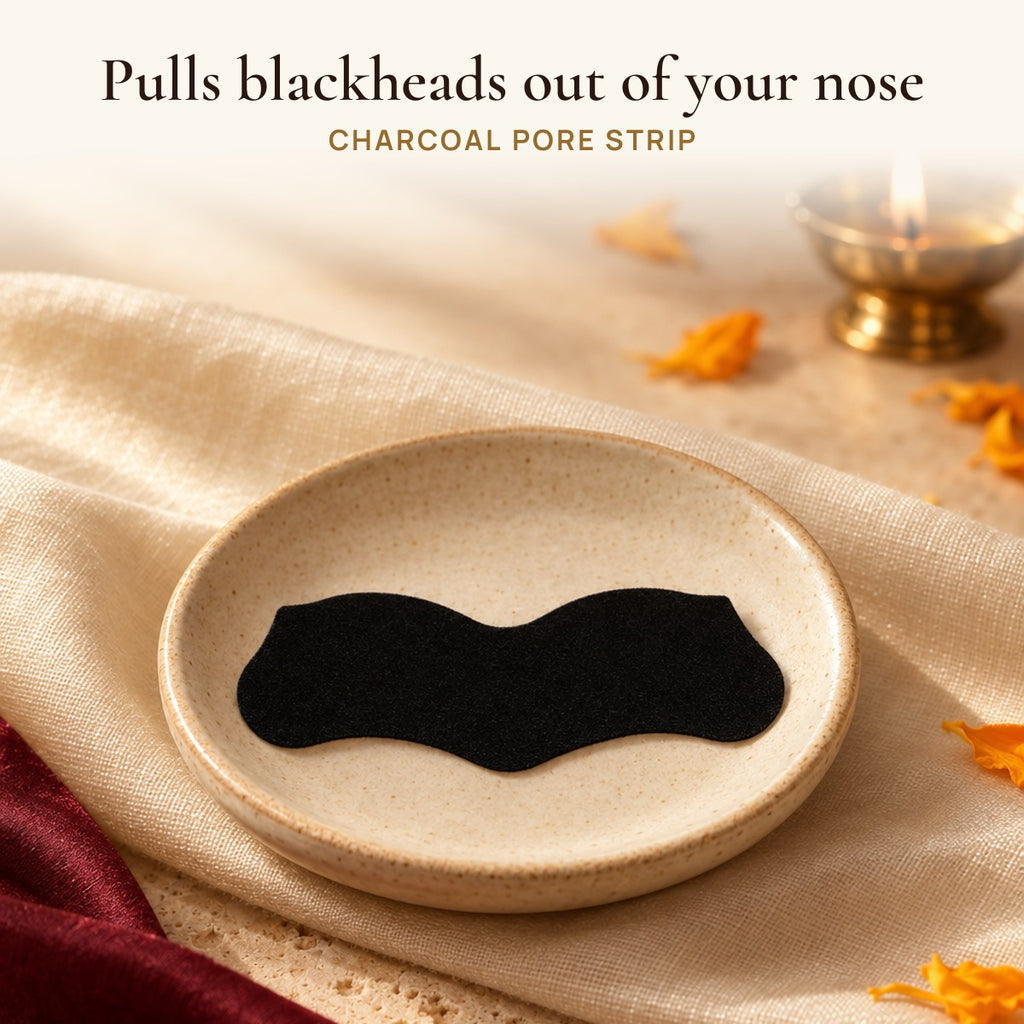 Charcoal Pore Strip: pulls blackheads out of your nose
