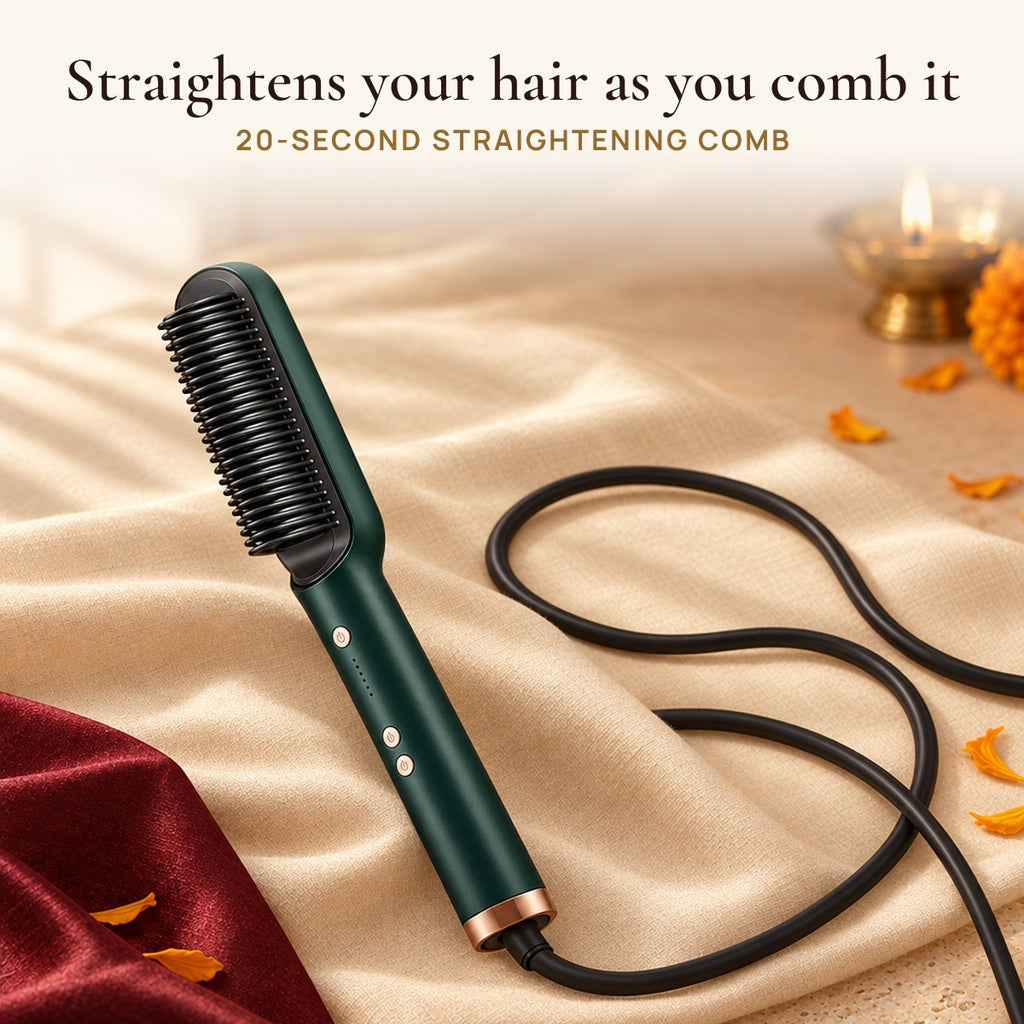 20-Second Straightening Comb: straightens your hair as you comb it