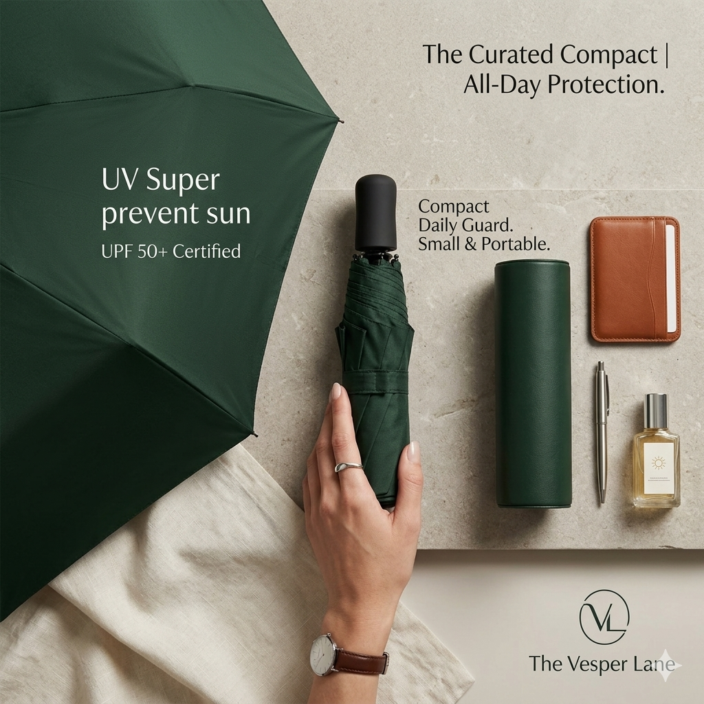 VesperLane™ Compact UV Protection Umbrella