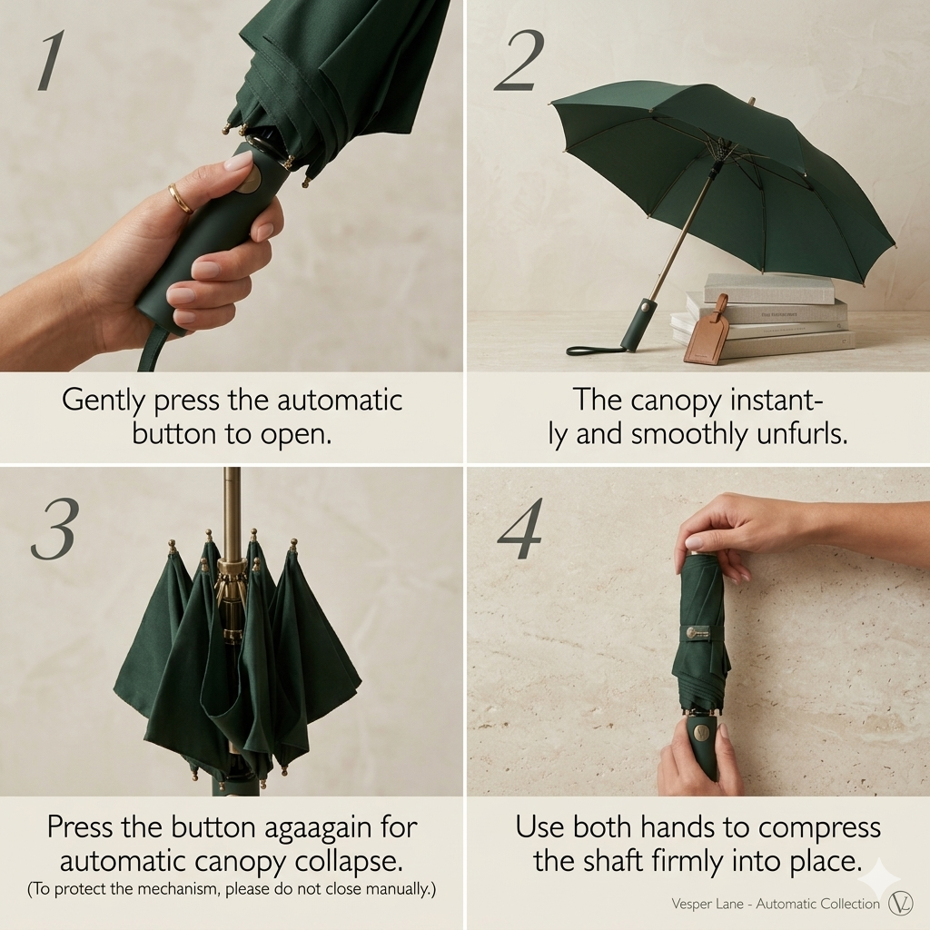 VesperLane™ Compact UV Protection Umbrella