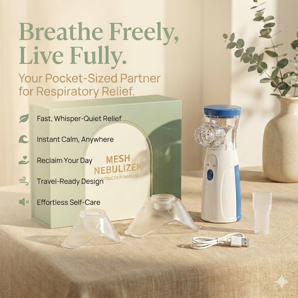VesperLane™ Restoration Mist: Portable Micro-Mesh Nebulizer