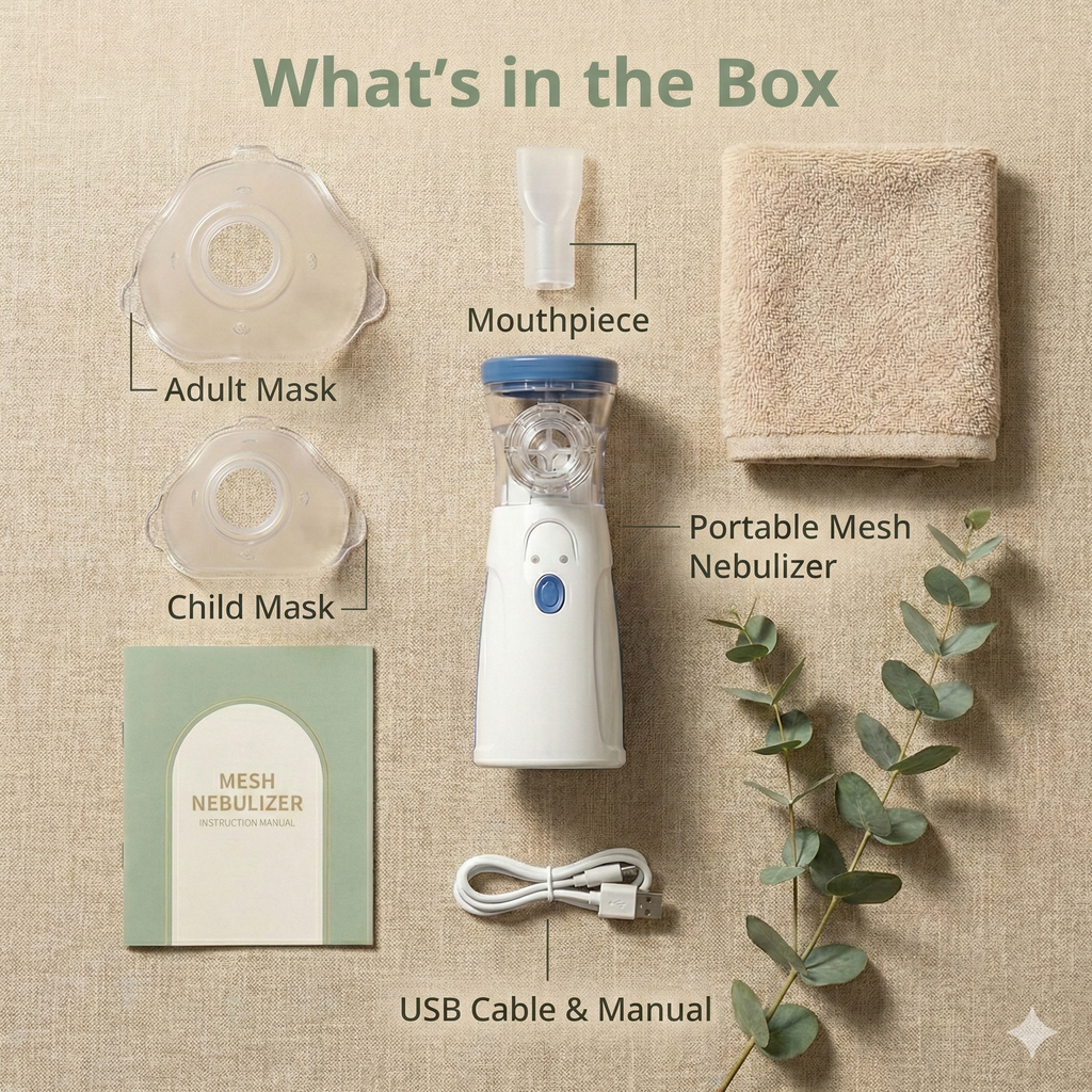 VesperLane™ Restoration Mist: Portable Micro-Mesh Nebulizer