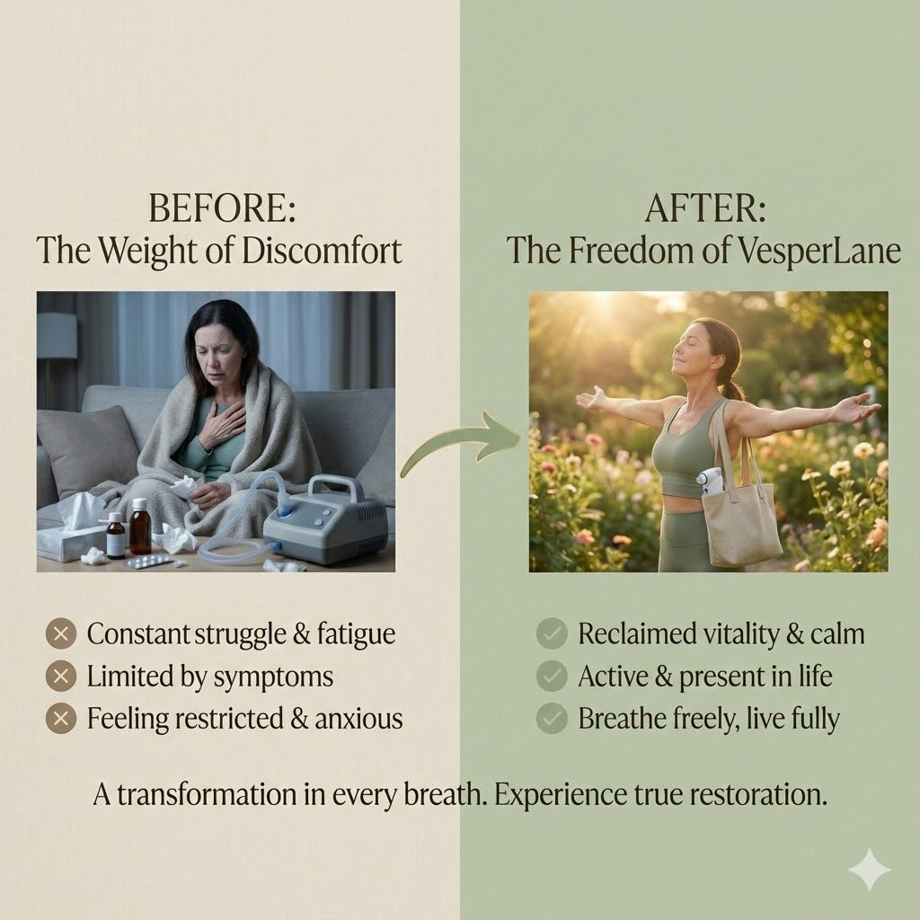 VesperLane™ Restoration Mist: Portable Micro-Mesh Nebulizer