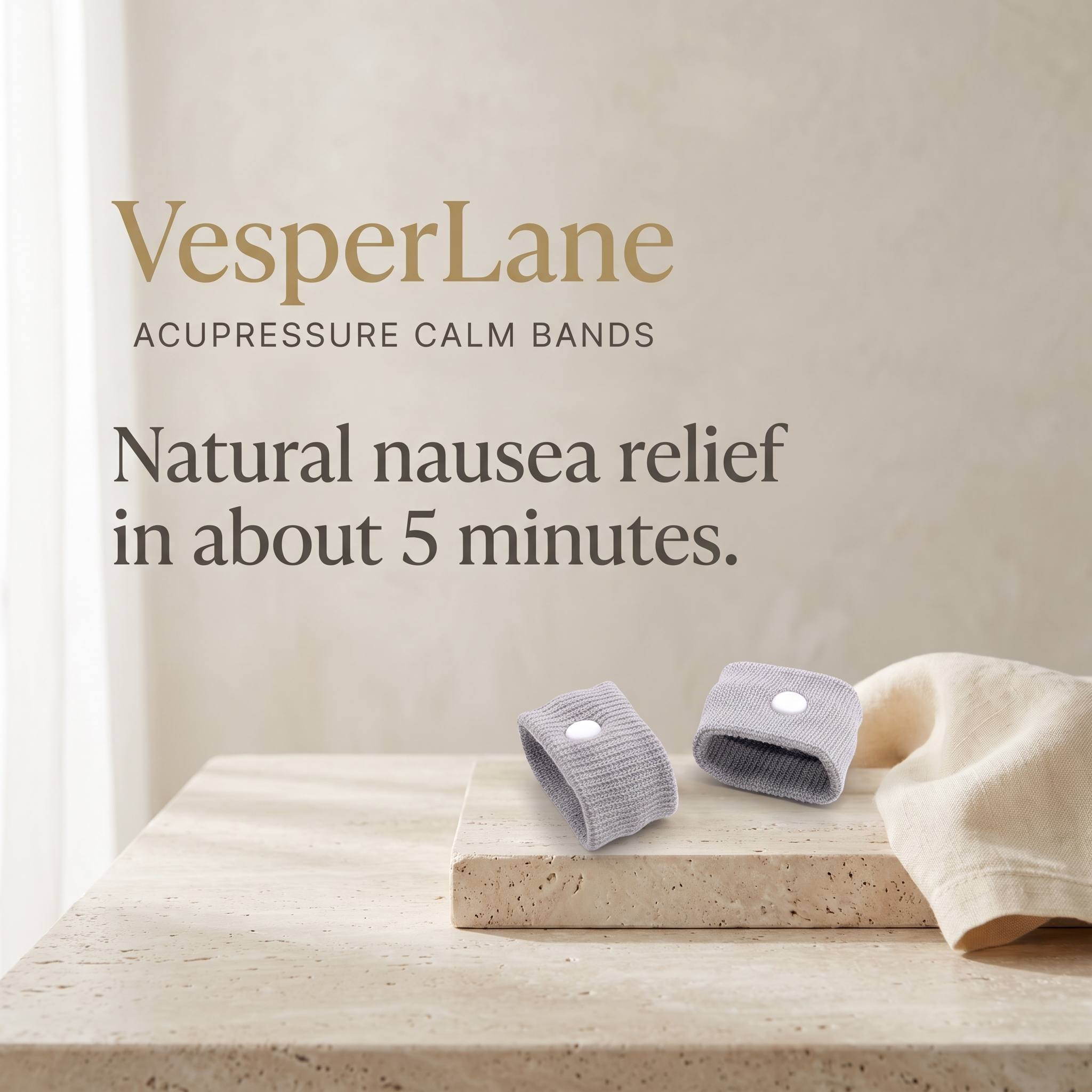 Natural nausea relief in about 5 minutes
