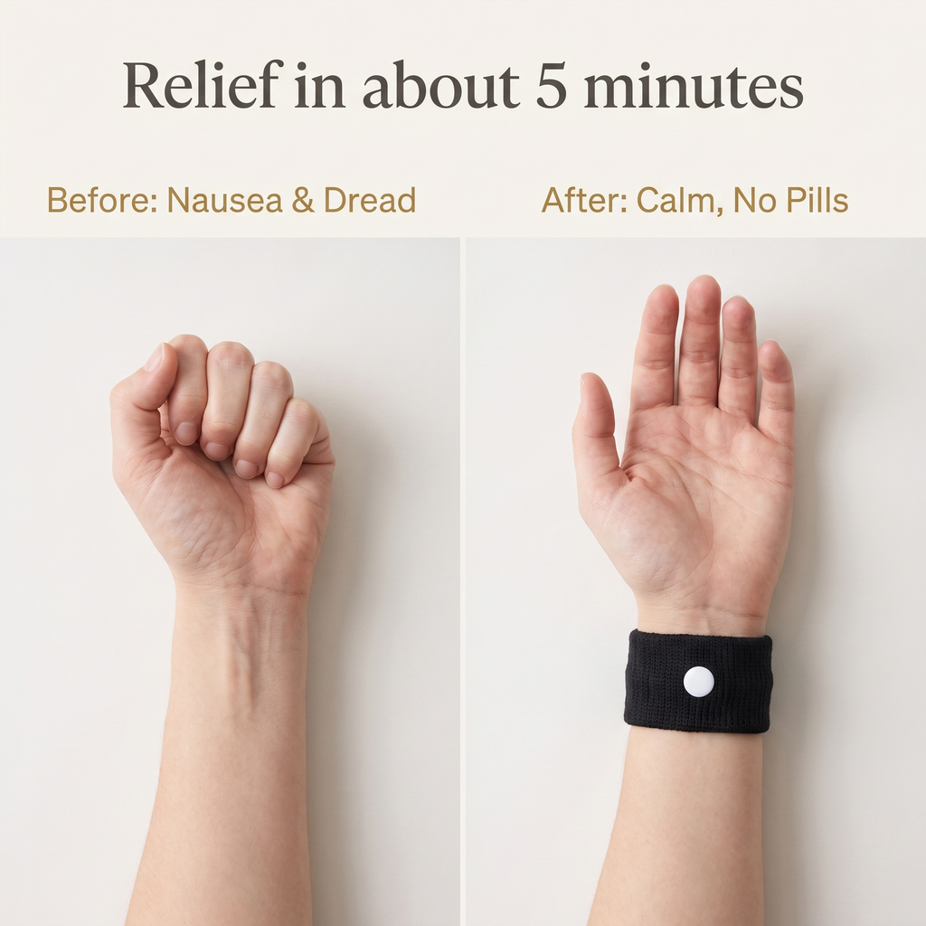 Before nausea and dread, after calm with no pills