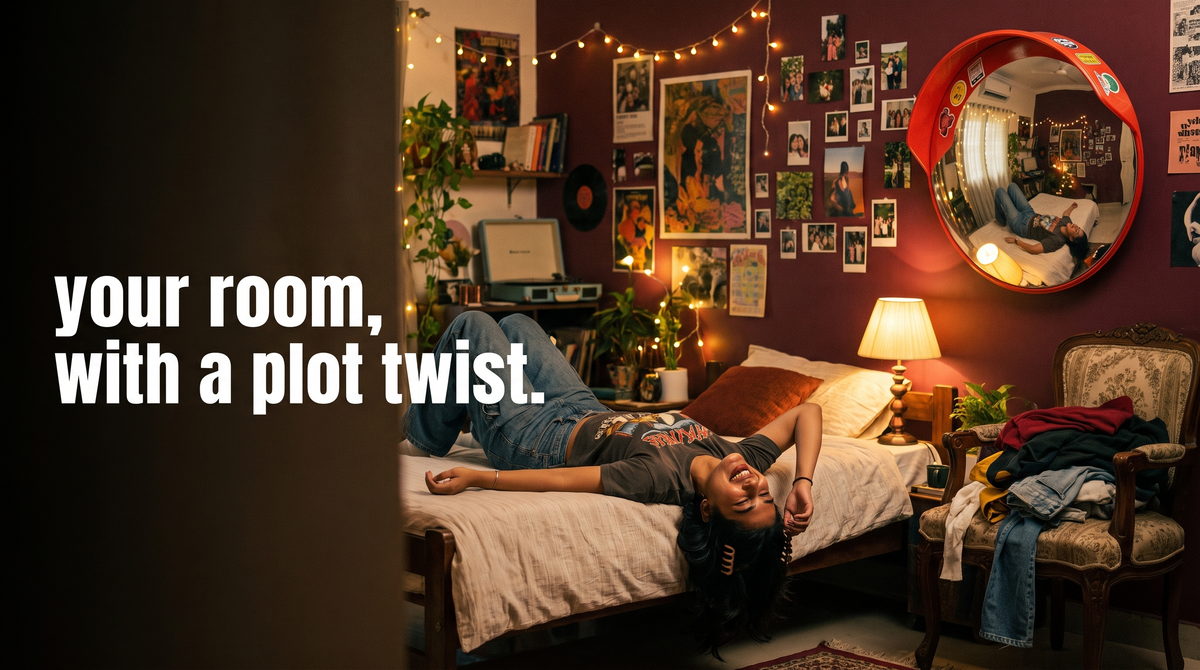 your room, with a plot twist