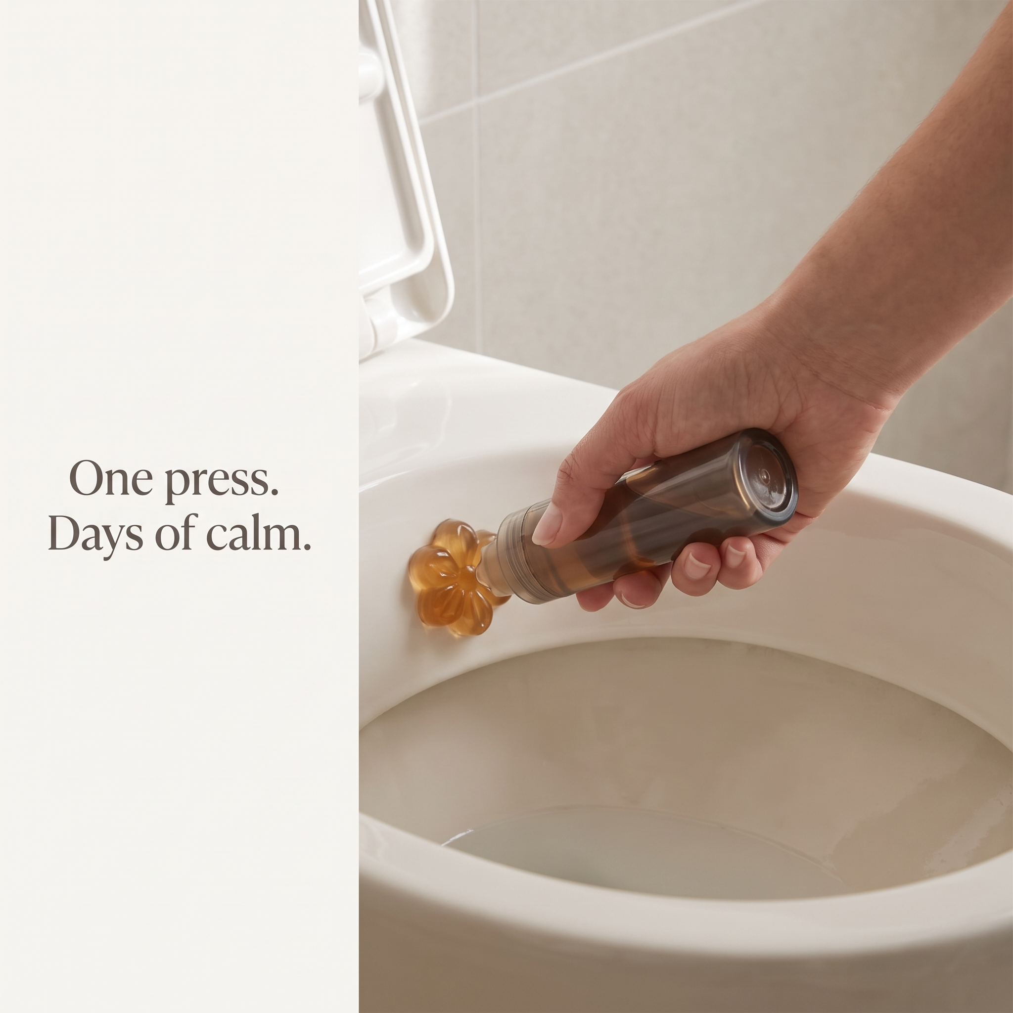 One press, days of calm
