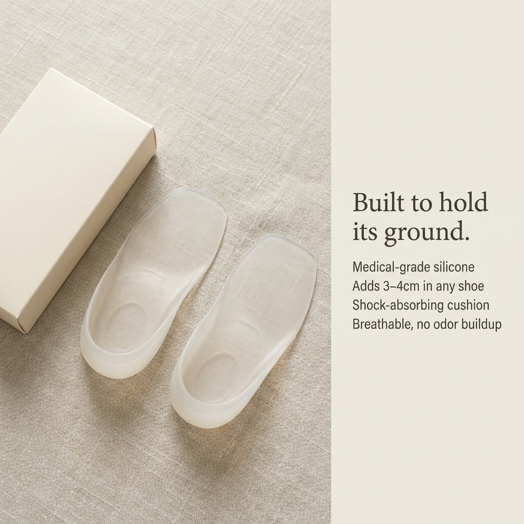 Trust flatlay: pair of insoles and box