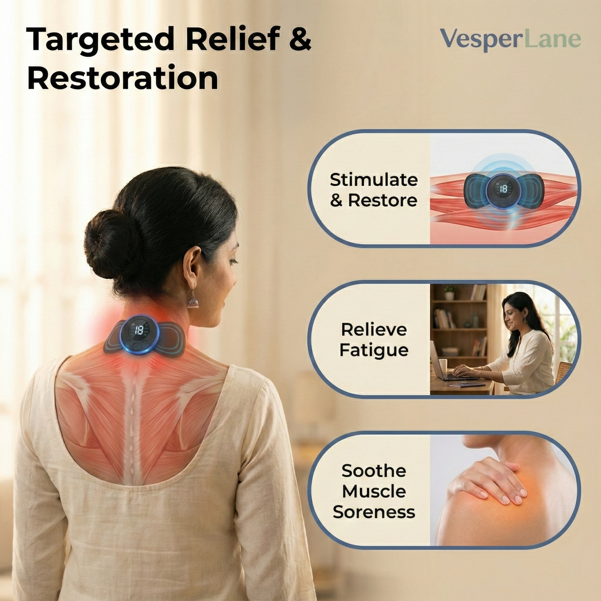 VesperLane™ Deep-Flow Massager