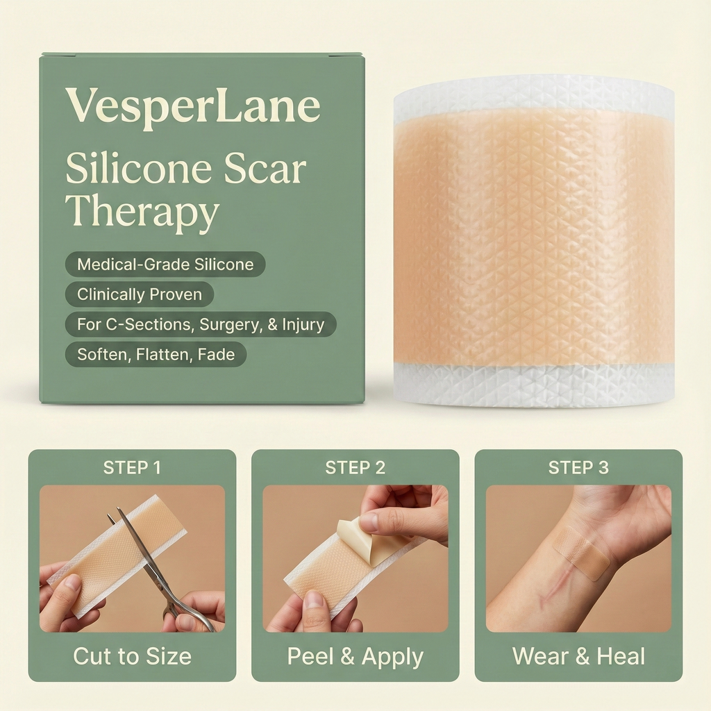 VesperLane™ Medical-Grade Silicone Scar Therapy Roll (1.5m)