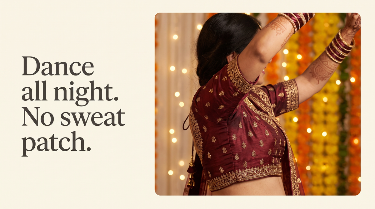 Dance all night. No sweat patch.